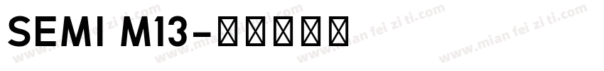 SEMI M13字体转换